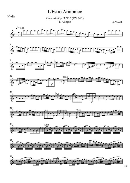 scarica spartiti gratis per violino